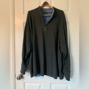 Men’s Tommy Bahama Fleece Quarter Zip Pullover Jacket Sz 2XB